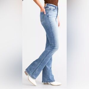 Bke Billie Classic Blue Bootcut Jeans CUT Frayed 25x25 PLEASE NOTE SEE PICS